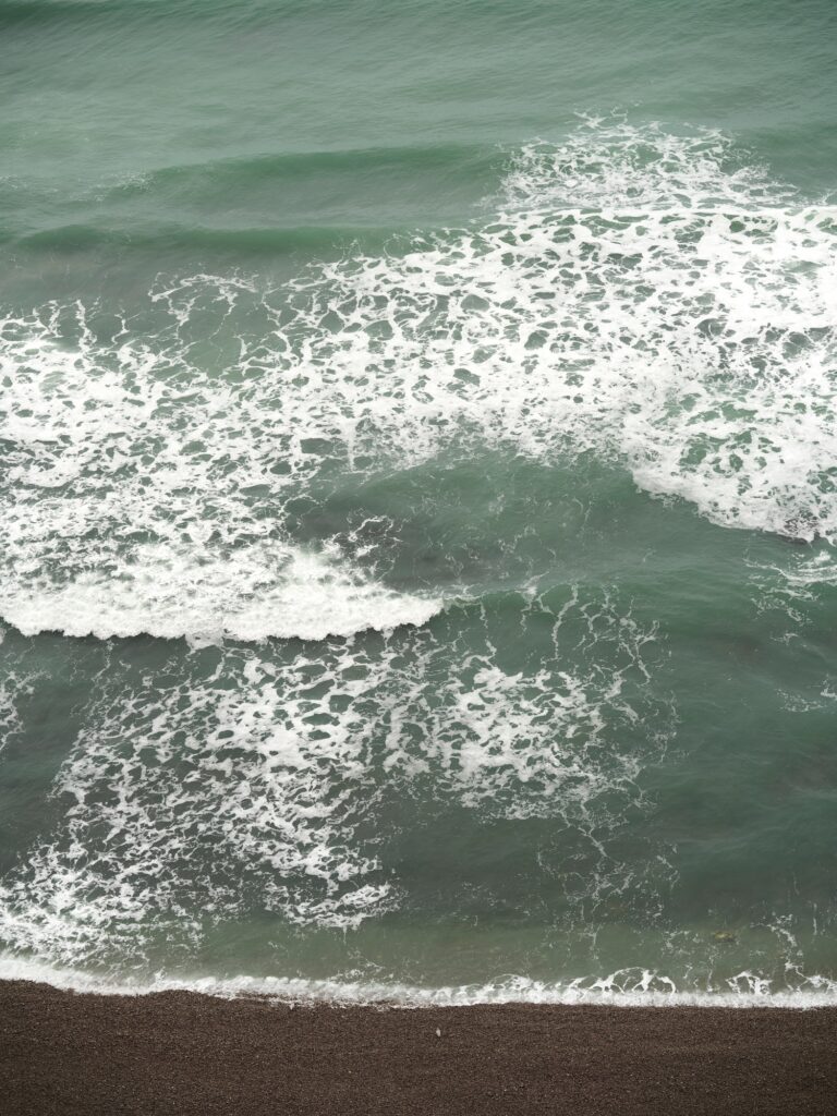 La mer depuis la falaise d'Étretat